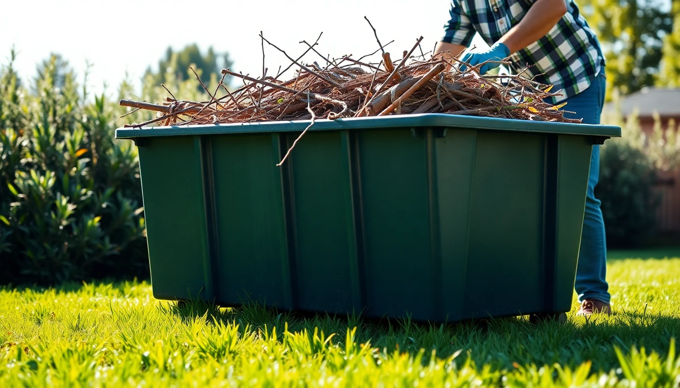 Small Dumpster for Yard Waste